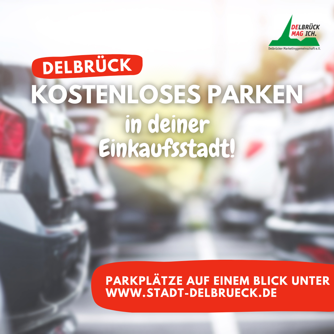 Kostenlose Parkplätze in der Delbrücker Innenstadt